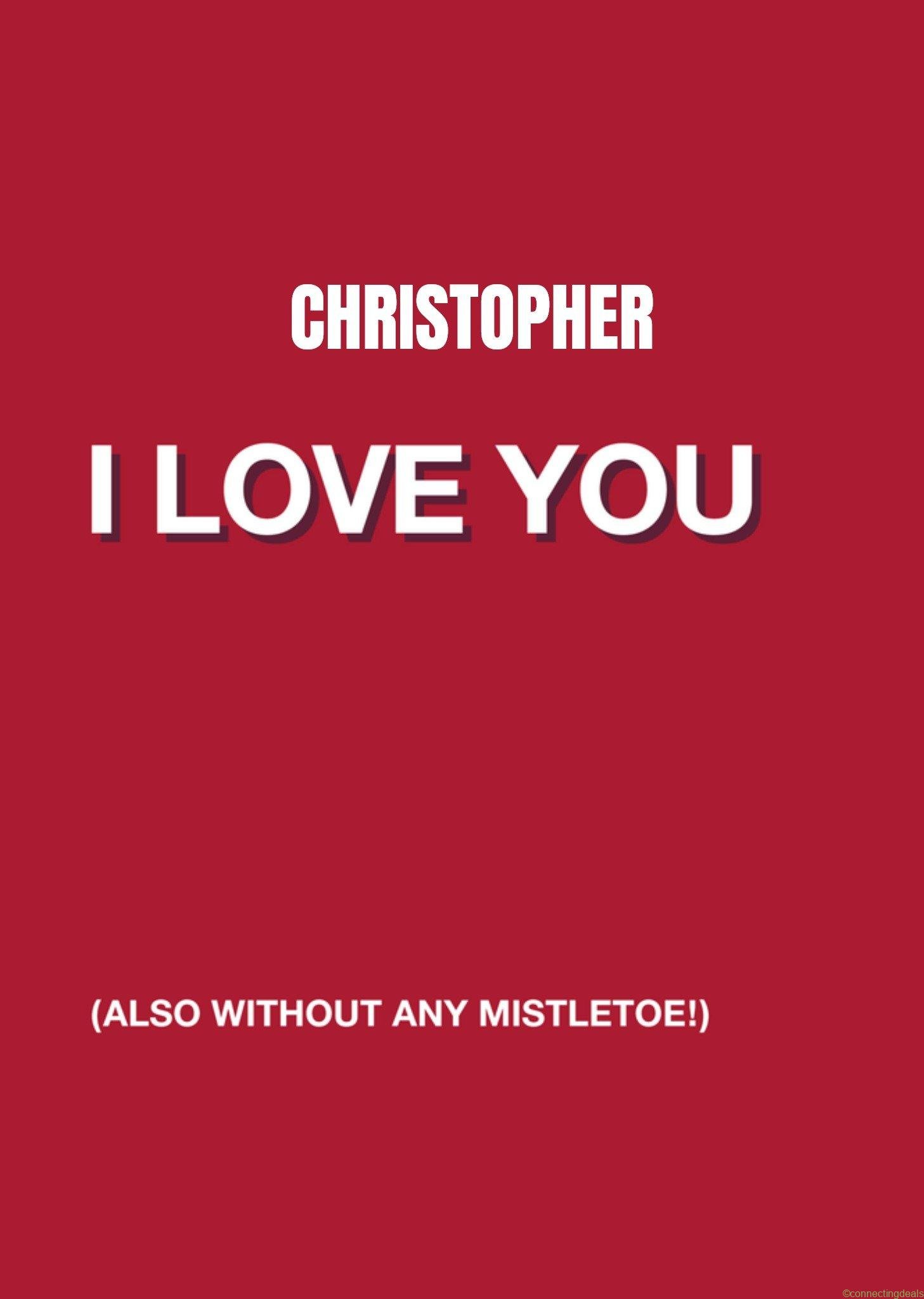 UK Greetings UK Greetinigs Kerstkaart Rood