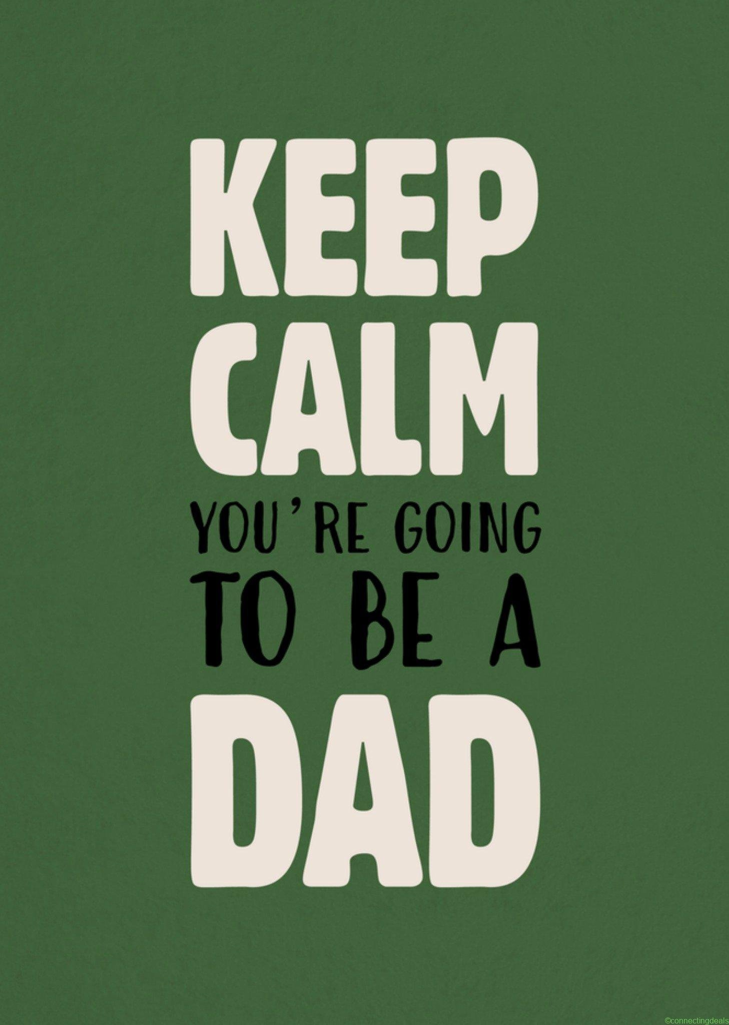 Greetz Vaderdagkaart dad to be Postcard