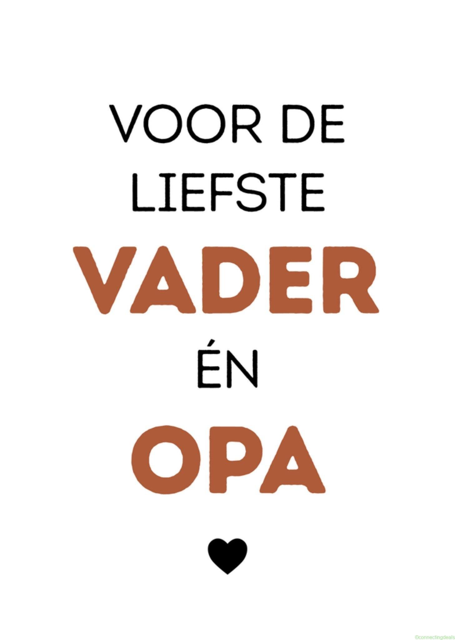 Greetz Vaderdagkaart opa en vader Postcard