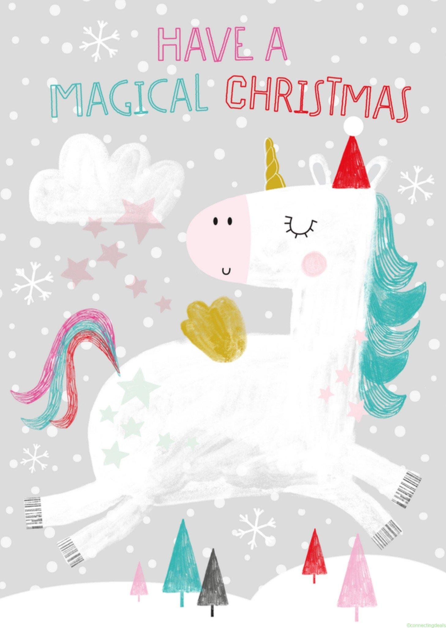 TMS Kerst Unicorn Postcard