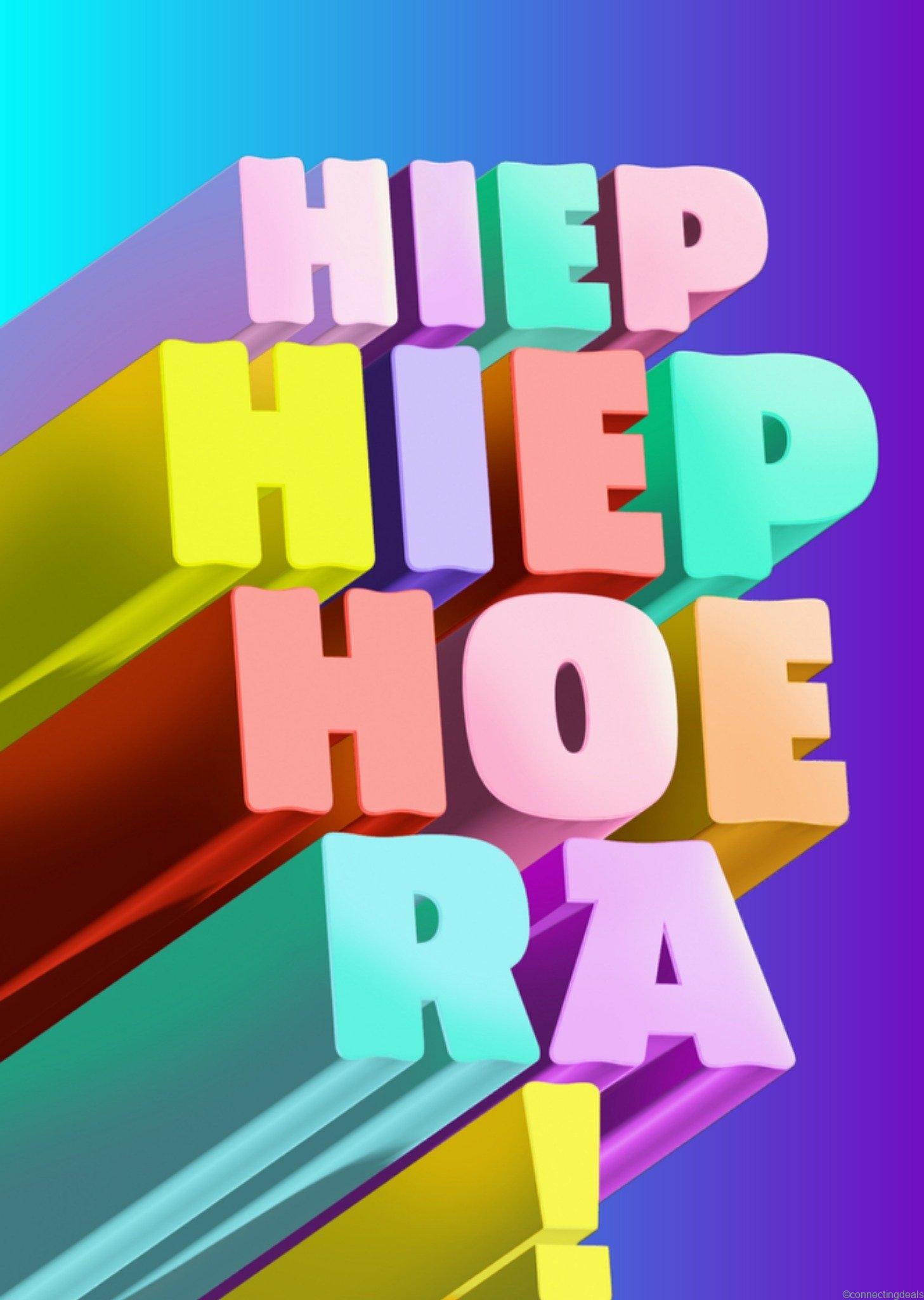 Greetz Verjaardagskaart hiep hiep hoera Giant