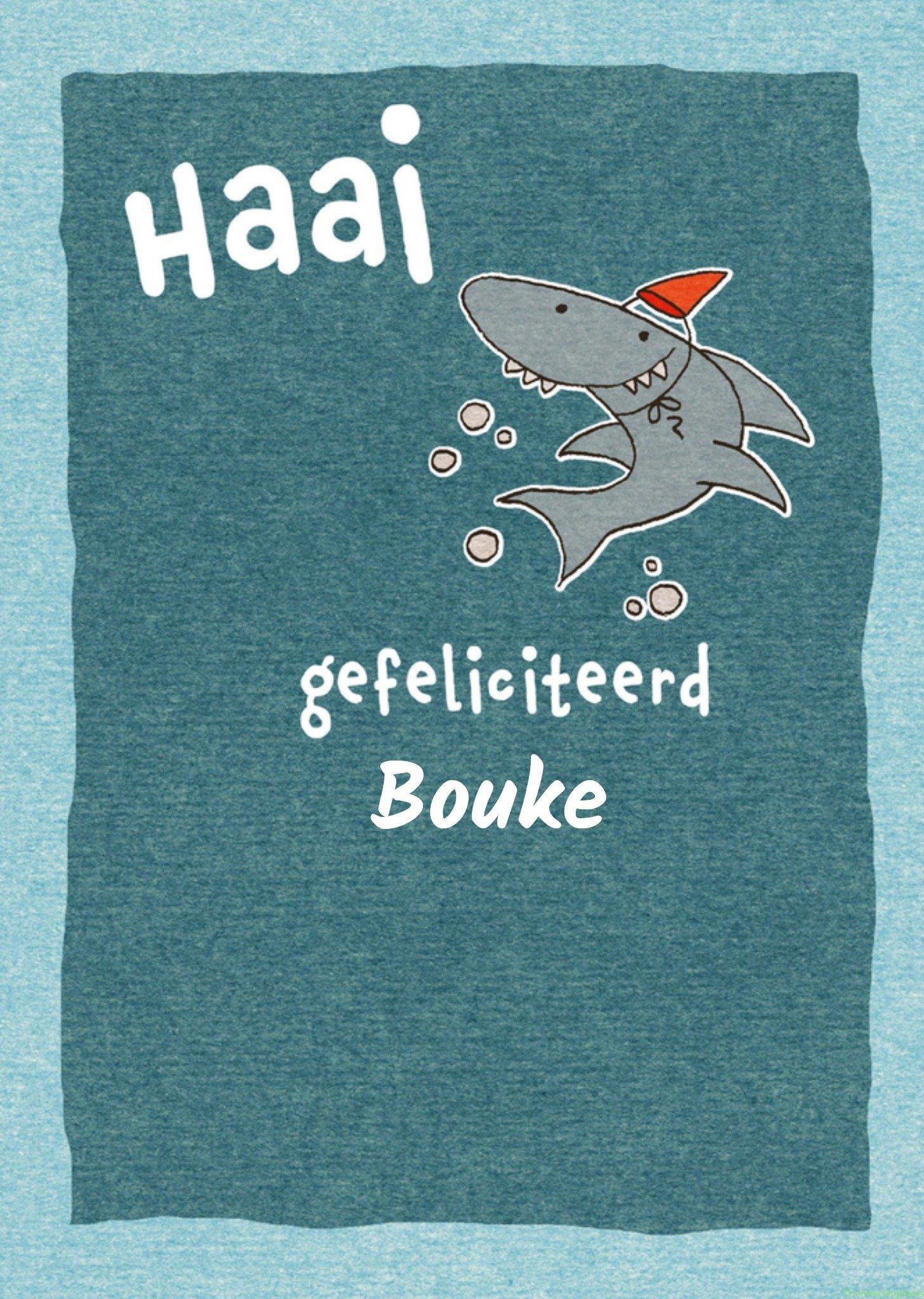 Paperclip Verjaardag Haai Aanpasbare naam Giant