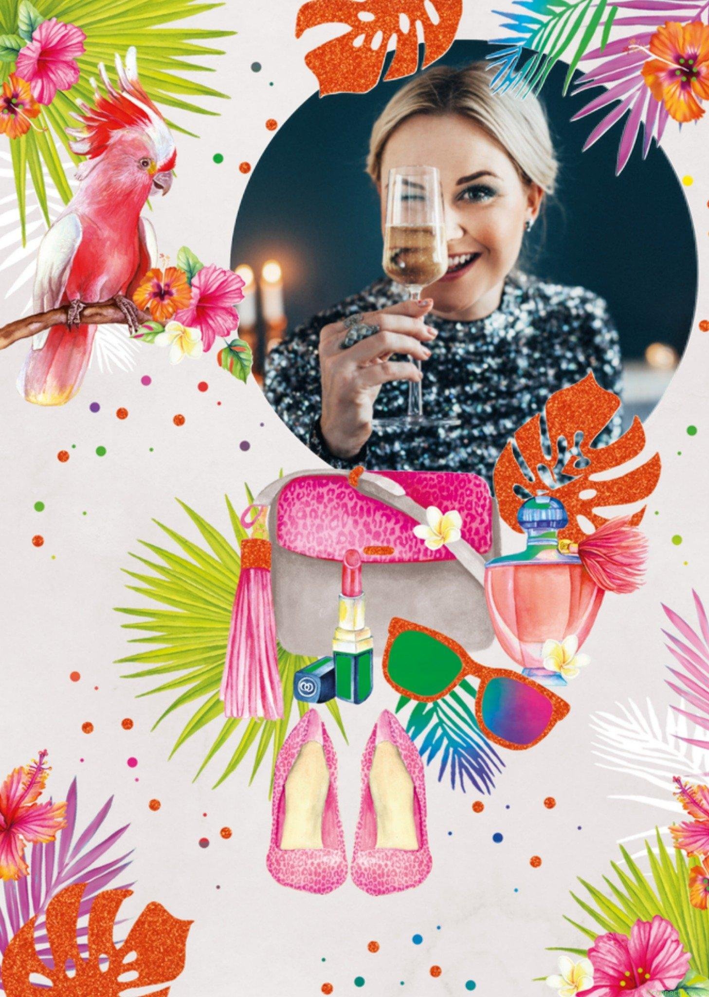 TMS Vakantiekaart fotokaart tropisch Large Card