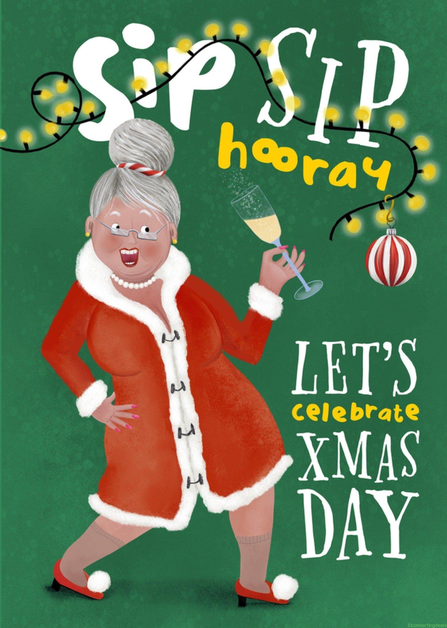 Fishuals Patricia Hooning Kerstkaart Sip Sip