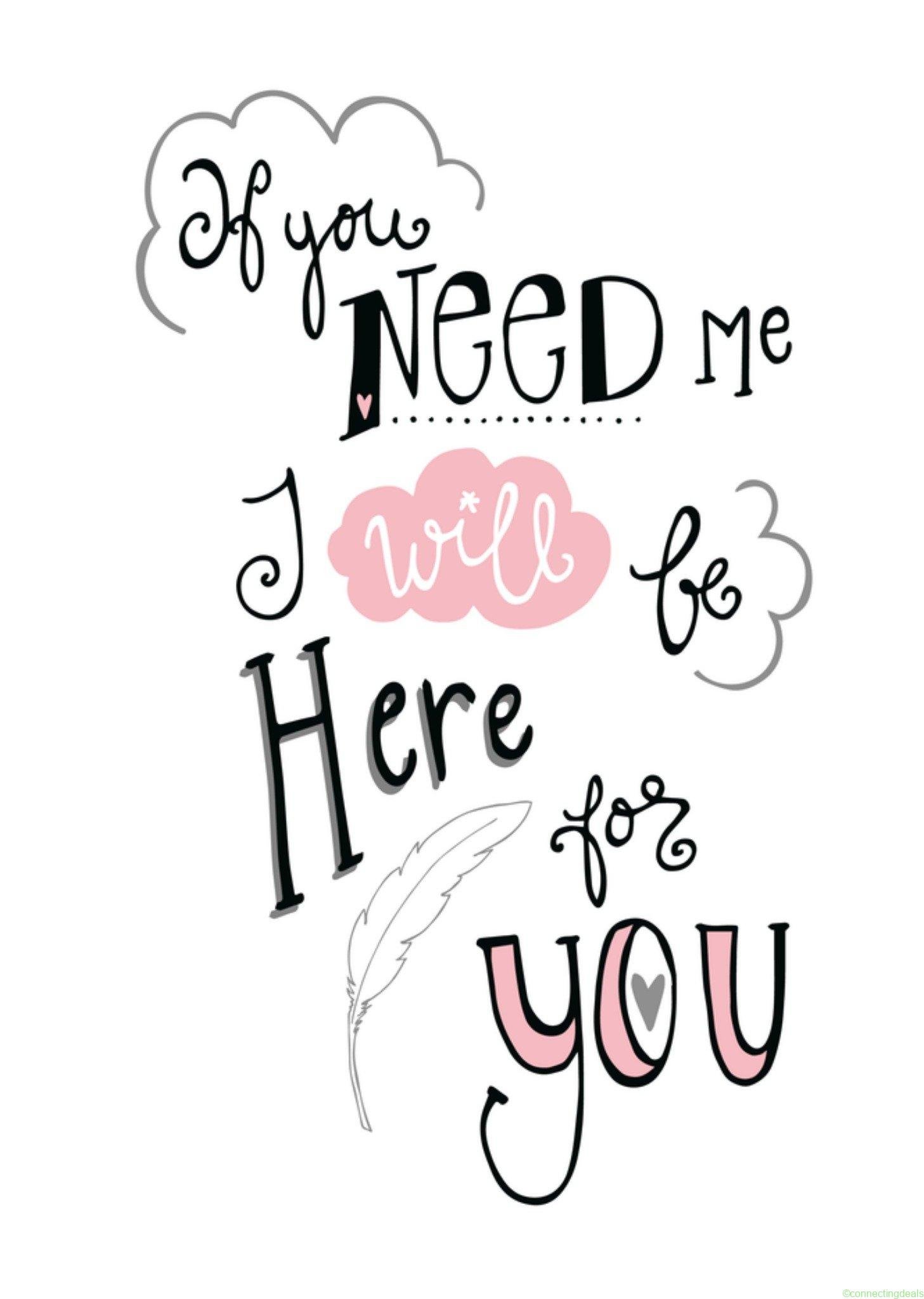 Funny Side Up Sterkte kaart Im here for you