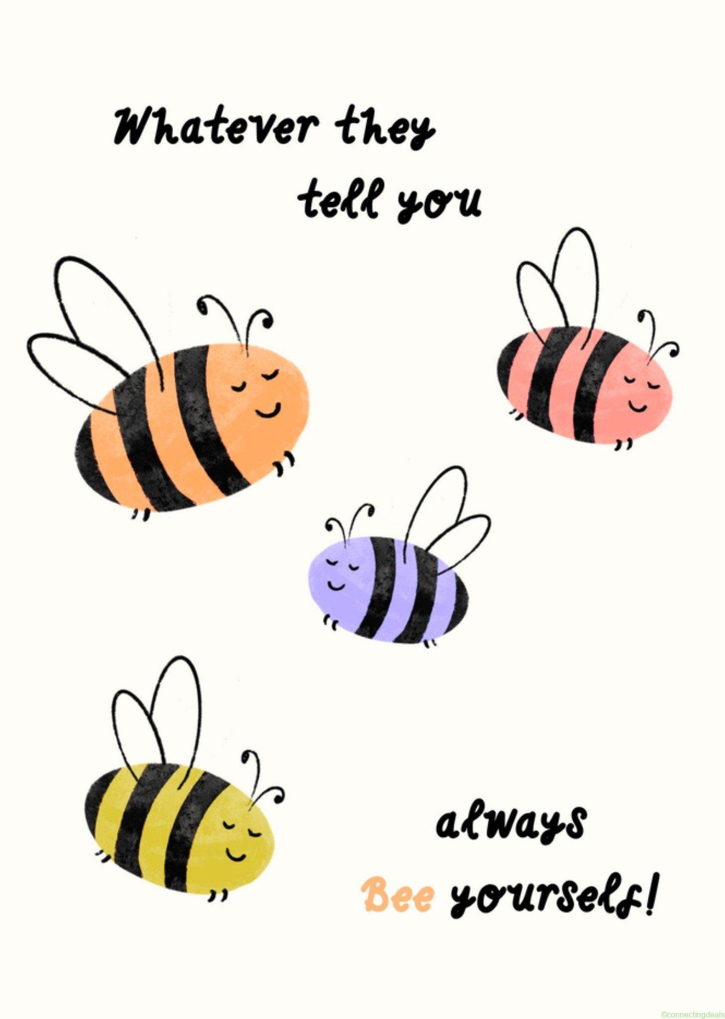 Greetz Denken aan kaart bee yourself Postcard