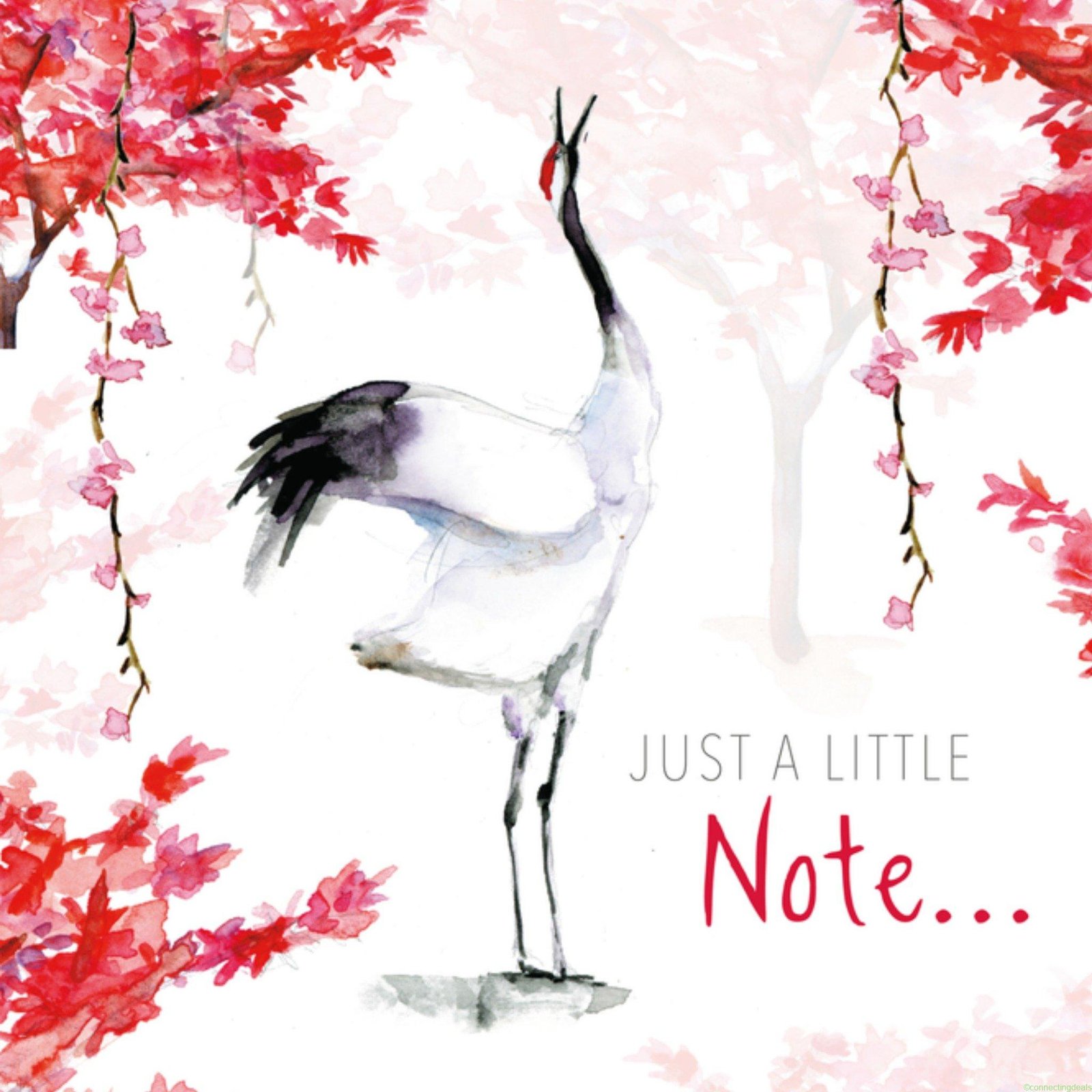 Michelle Dujardin Zomaar kaart vogel Square Card