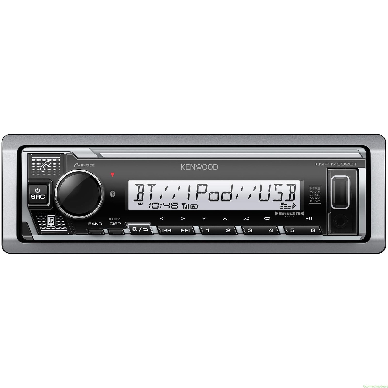 Kenwood KMR-M332BT Marine Single-Din Digital