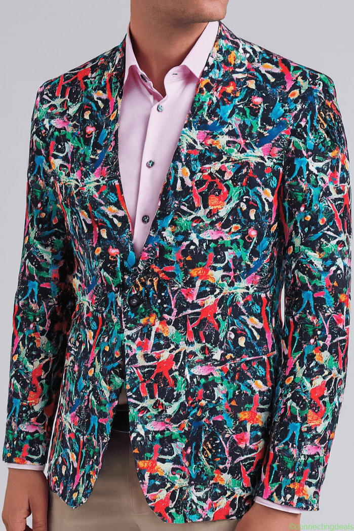 PAINT SPLATTER PRINT JACKET