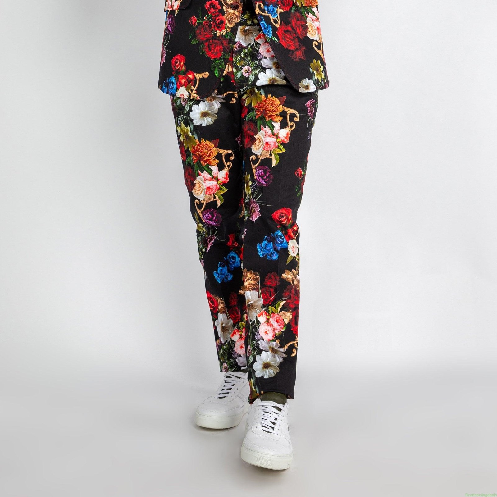 PRINTED SUIT TROUSERS