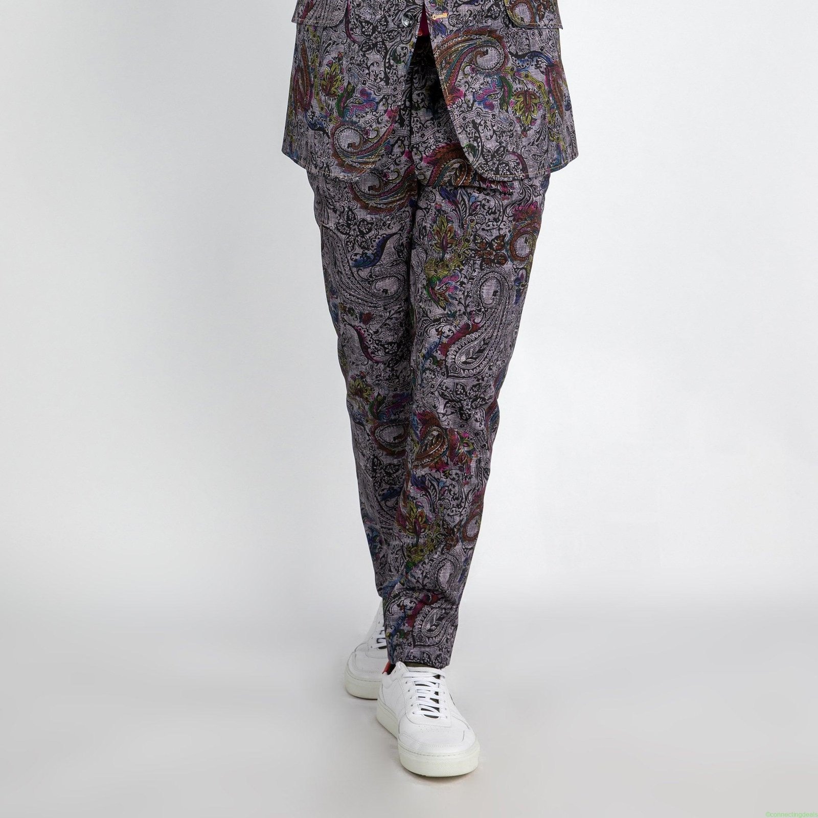 PRINTED SUIT TROUSERS