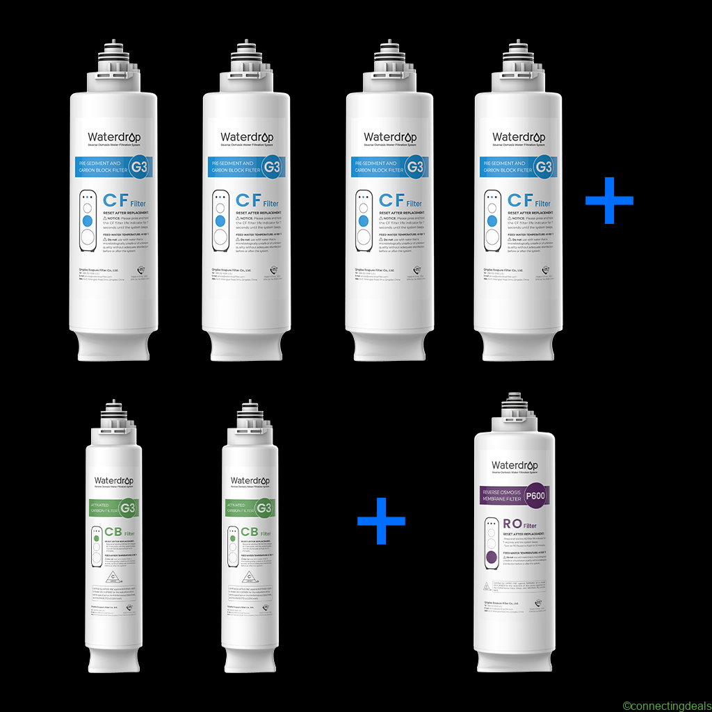 Waterdrop G3P600 RO System Replacement Filters