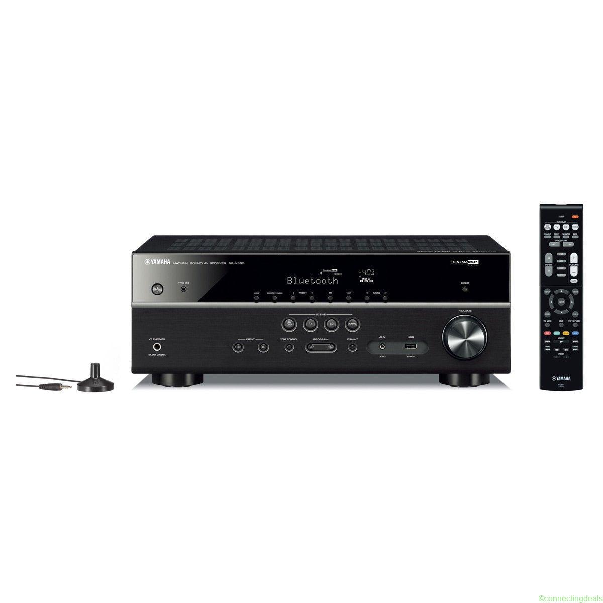 Yamaha RXV385BL 51 Channel Home Theater Receiver
