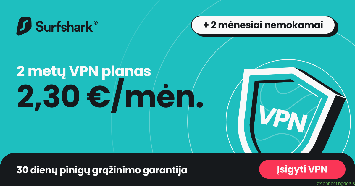 Surfshark_AFF VPN_€2.30-mo_LT_ in United