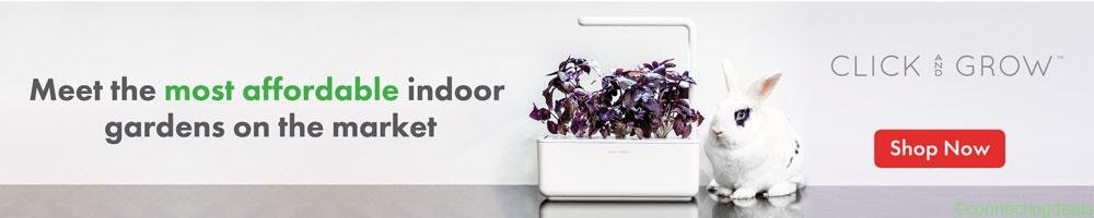 Banner with Smart Garden 3 with Red Basil Lifestyl