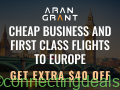 Free ad: Cheap Business and First Class Flights to Europe *Promo Code: EUROPE40 in London. Cheap Business and First Class Flights to Europe *Promo Code: EUROPE40 in London