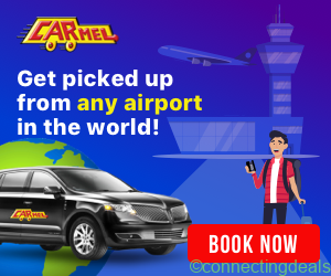 Get picked up from any airport in the world by Car
