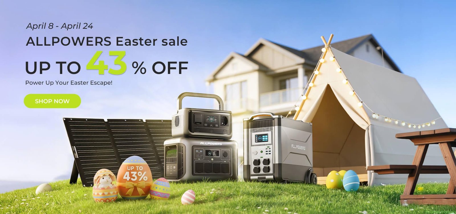 LPOWERS Easter Sale, Up to 43% OFF!