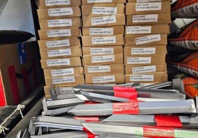 Free ad: 10" Steel Ground Stakes for Landscape and Garden in Calgary. 10" Steel Ground Stakes for Landscape and Garden in Calgary