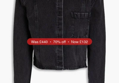 3.1 PHILLIP LIM Cropped denim jacket - 70% Off in United Kingdom