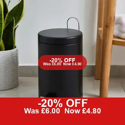 3 Litre Bathroom Bin 20% Off