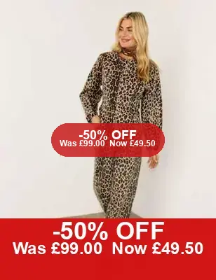50% Off Leopard Print Jeans – M&S