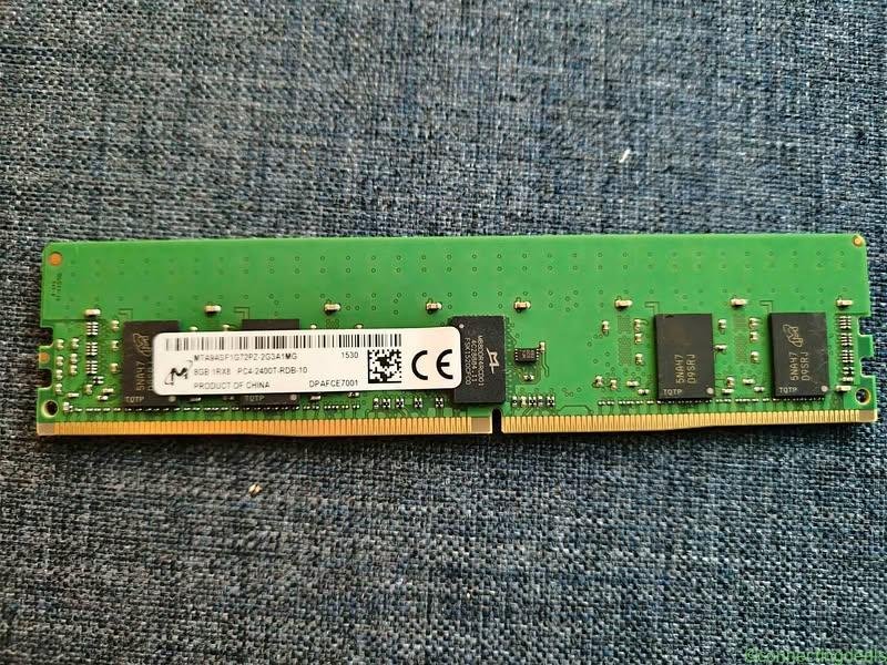 8GB Micron DDR4 ECC Registered Server RAM module
