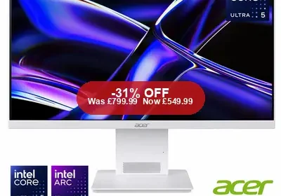 Acer S24-B, Intel Core Ultra 5, 16GB RAM, 512GB SSD, 24 Inch All - 31% Off in United Kingdom