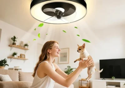 Aigostar Deckenventilator mit Licht, kompatibel mit Alexa, LED 40W, 4400LM, dimmbar 2700K-6500K, 6 Geschwindigkeiten, φ50 cm - Smart Ceiling Fan Best Deal in Switzerland