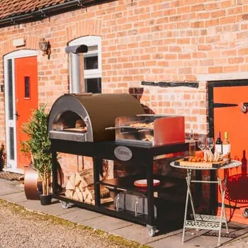 Alpha Pro Grande Fumoso Wood-Fired Pizza Oven and BBQ Grill Bundle in 4 Colours