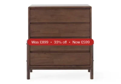 Bella Chest of Drawer | 4 Drawer | Deep Brown - 33% Off in Ireland