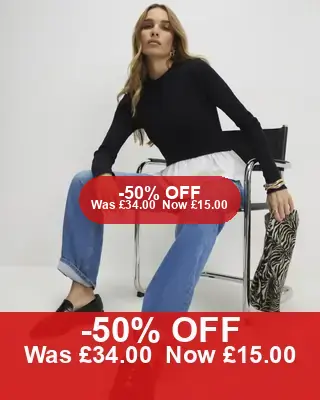 Black Long Sleeve Poplin Hem Top – 50% Off