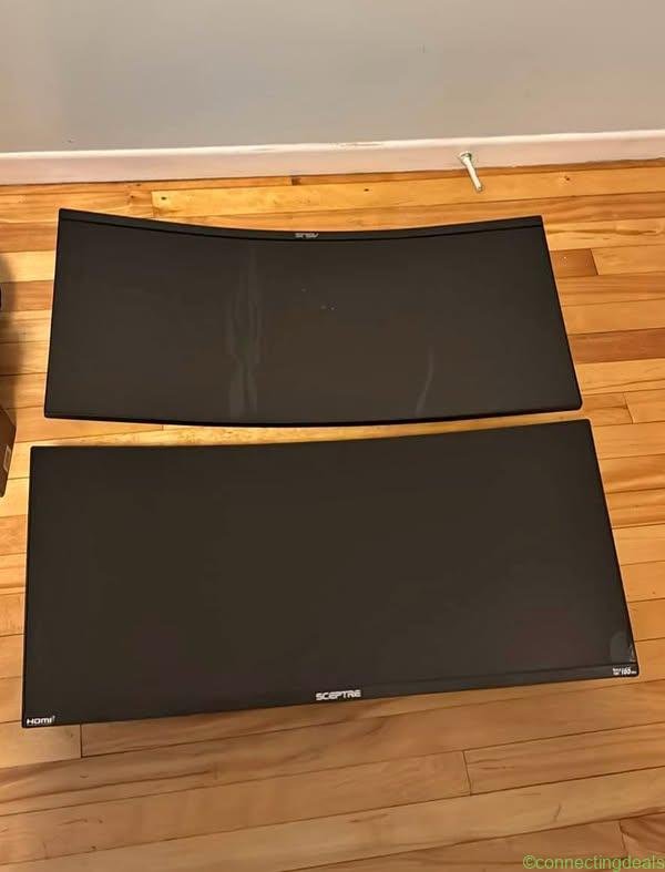BRISÉ 34” incurvés Sceptre/Asus à donner