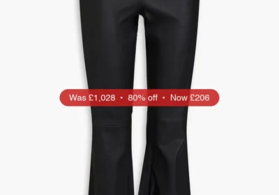 BY MALENE BIRGER Leather flared pants - 80% Off in United Kingdom