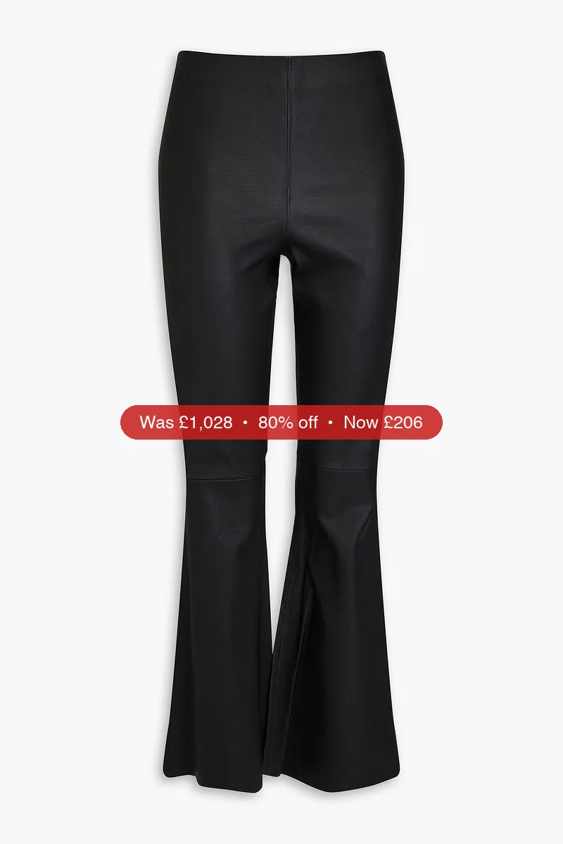 BY MALENE BIRGER Leather flared pants – 80% Off