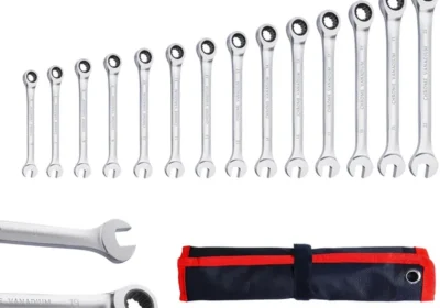 CCLife 14-teiliges Ratenschlüsselset, Ringratenschlüssel, Offenendschlüssel 6-22 mm, Cr-V 72 Zähne, Werkzeugset für Autoinstandhaltung in Germany