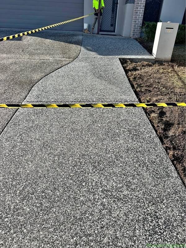 Concrete and landscaping