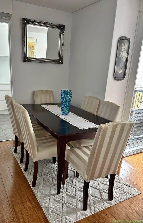 Dining table and 6 chairs