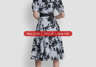 DKNY Women's Short-Sleeve Drop Waist Belted Maxi Shirt Dress - 70% Off in United States