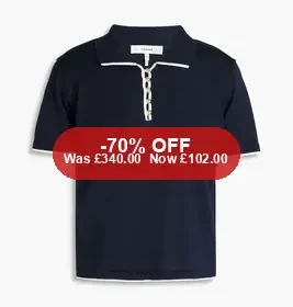 FRAME Cotton polo shirt - 70% Off in United Kingdom
