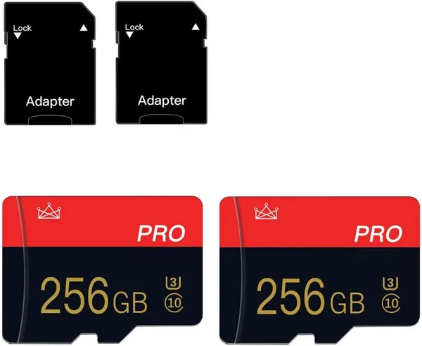 free ads 256GB MicroSD Karte Class 10 mit Adapter – 2er Pack