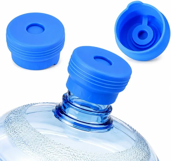 free ads 3 Tapas de Silicona Reutilizables para Garrafón de Agua 55 mm, Antiderrame para Dispensador, Compatibles con Garrafones E