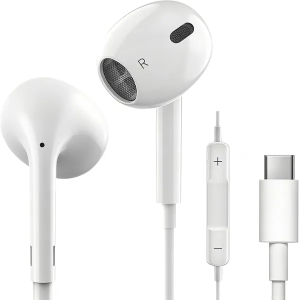 free ads 38% Off タイプC イヤホン – iPhone 17/16/15対応、2025年版、ワイヤード HiFi 音質、クリア通話、高フィデリティ ノイズキャンセル