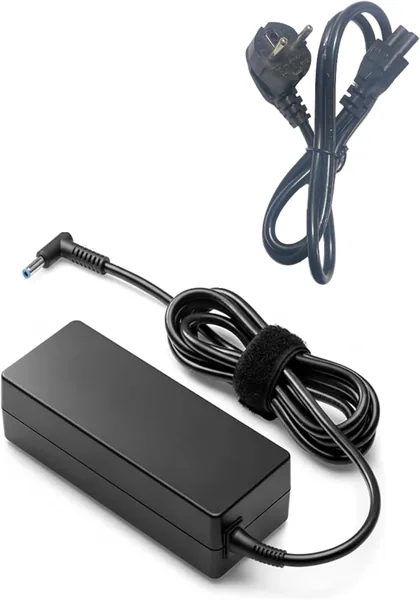 free ads 65W Laptop Charger Replacement – HP Compatible, Blue Tip Connector