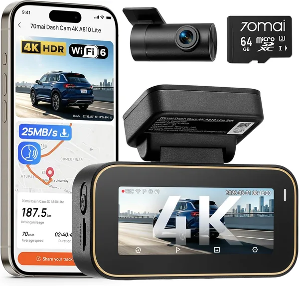 free ads 70mai A810 Lite 4K Dash Cam Best Deal