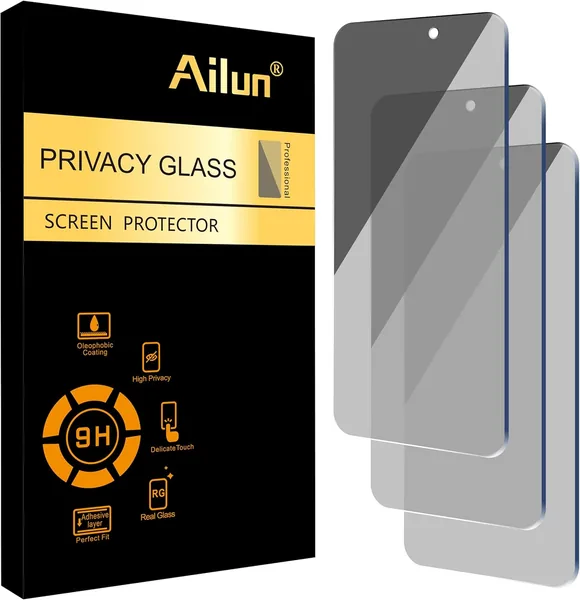 free ads Ailun Privacy Screen Protector iPhone 16/15 Pro 6.1″ 3 Pack