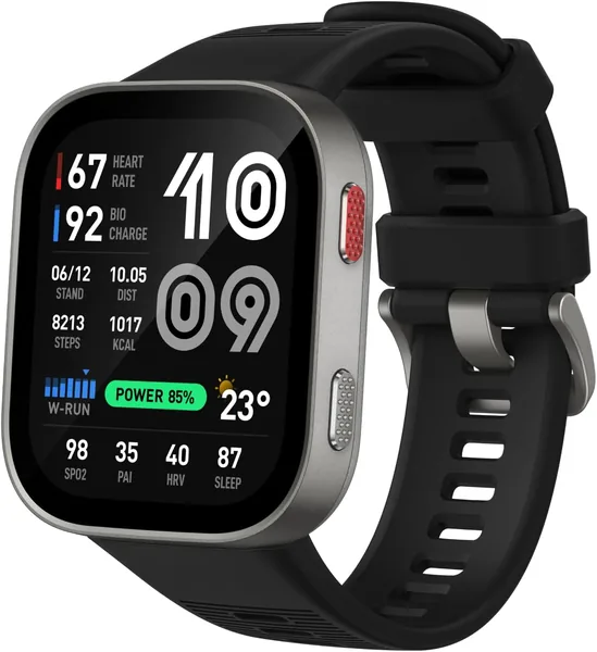 free ads Amazfit Bip MAX 50mm Reloj Inteligente, Pantalla AMOLED de 2.07”, Hasta 20 Días, GPS y Mapas, Almacenamiento de 4GB, Entrenamiento Híbrido, 15