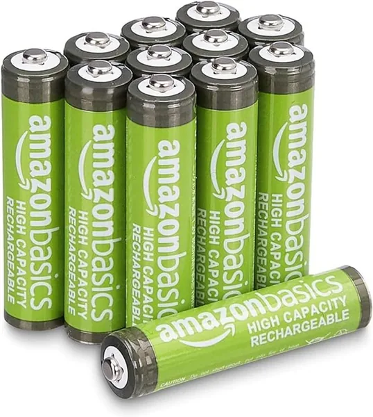 free ads Amazon Basics 12 x AAA Haute Capacité 850mAh Batteries Rechargeables NiMH Précargées – Meilleur Prix