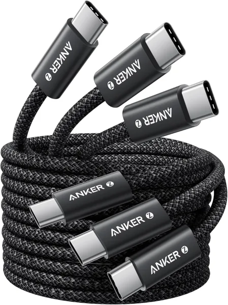 free ads Anker 240W USB C auf USB C Kabel [3er Pack] 1,5m, PD 3.1 Ladekabel USB C, Schnellladekabel für iPhone 17 Pro