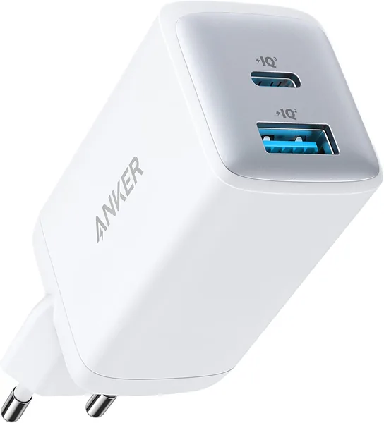 free ads Anker Ładowarka USB-C 725 – kompaktowy zasilacz 65 W, 2-portowy, kompatybilny z MacBook Pro/Air, iPad Pro, Galaxy S22+/S21, Dell